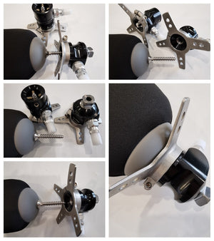 Gel liner lock connector shown installed on prosthetic sockets