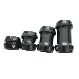 Four sizes of two-way prosthetic tube adapters