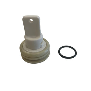 Prosthetic socket valve assembly with sealing ring