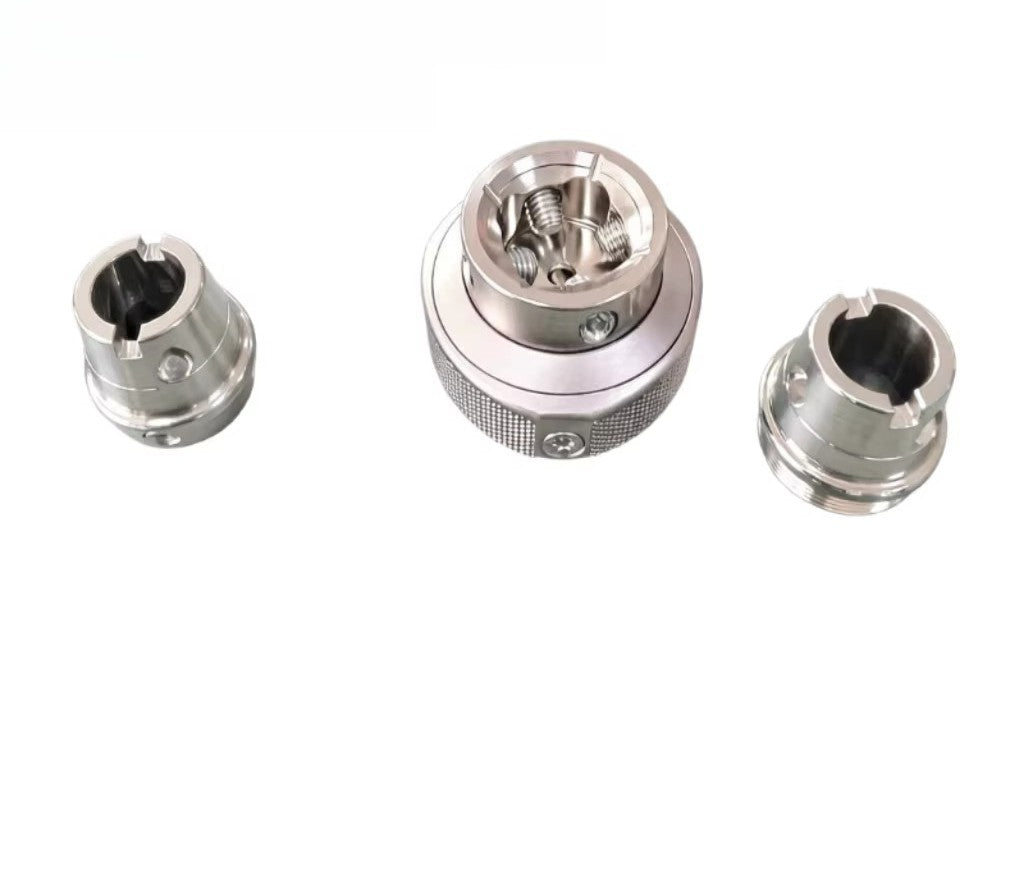 Lightweight Prosthetic Quick change Release Adapter SS / Ti Base + 3 Connectors