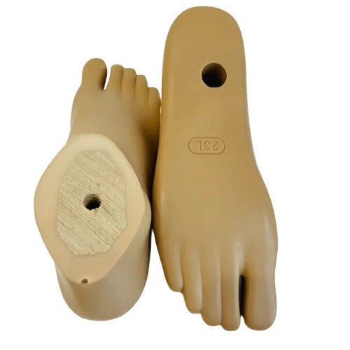 SACH Prosthetic Foot Adapter, Universal Fit, Size 21–30, Left/Right, Beige