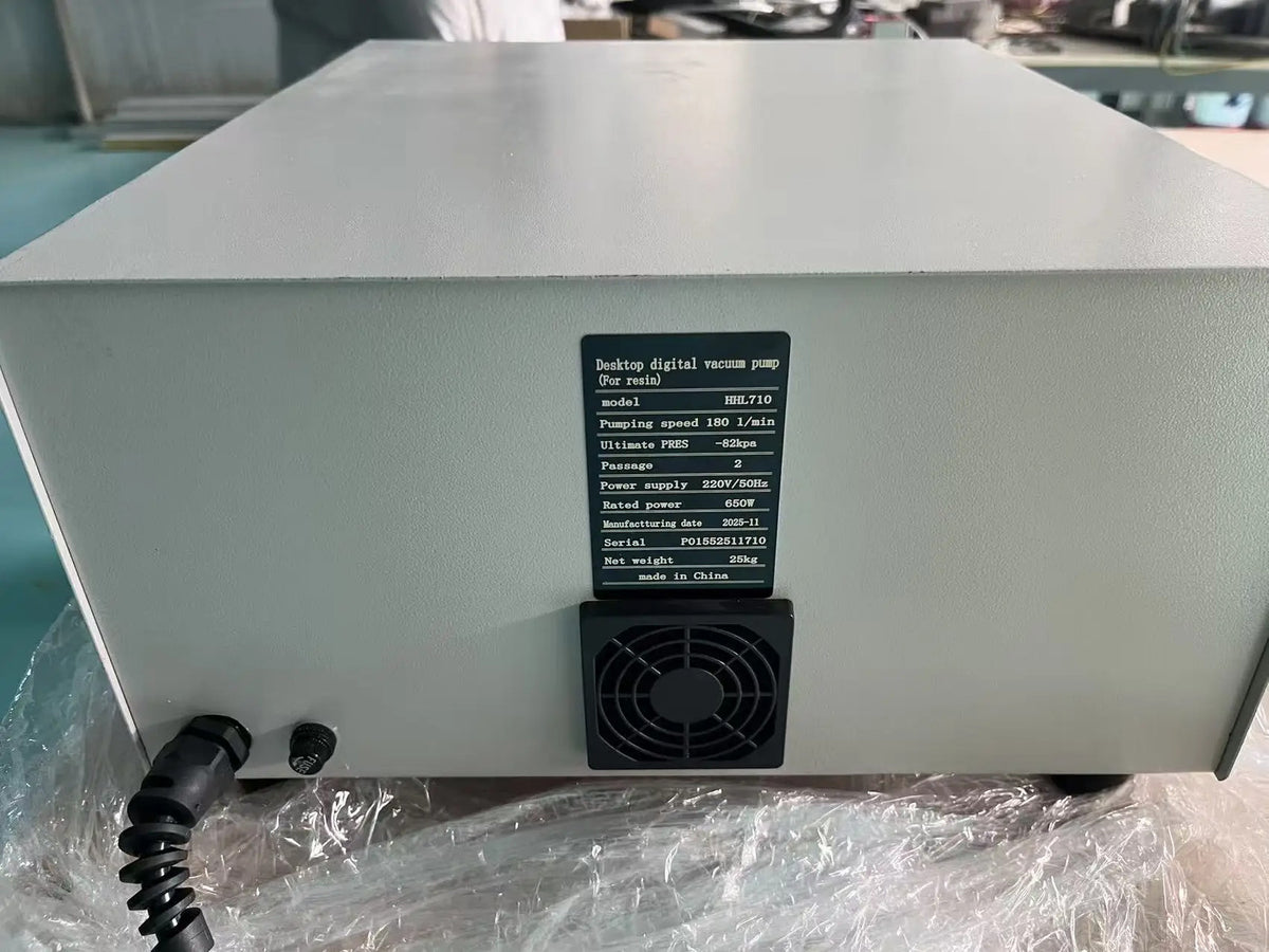 Digital Dual Channel Prosthetic Vacuum Pump 220V 300W -92KPa Desktop For Resin
