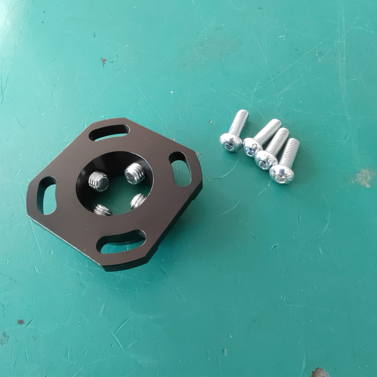 Adjustable Square Prosthetic Adapter Plate Aluminum 60 g Connector