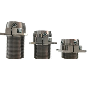 Three rotatable square prosthetic connector plates