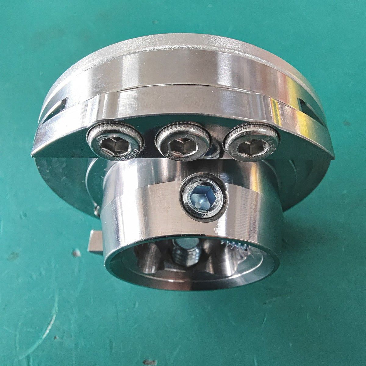 Stainless Steel Prosthetic Pyramid Adapter Round Plate Adjustable 100 kg