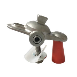 Single- and double-hole prosthetic foot axis adapter components