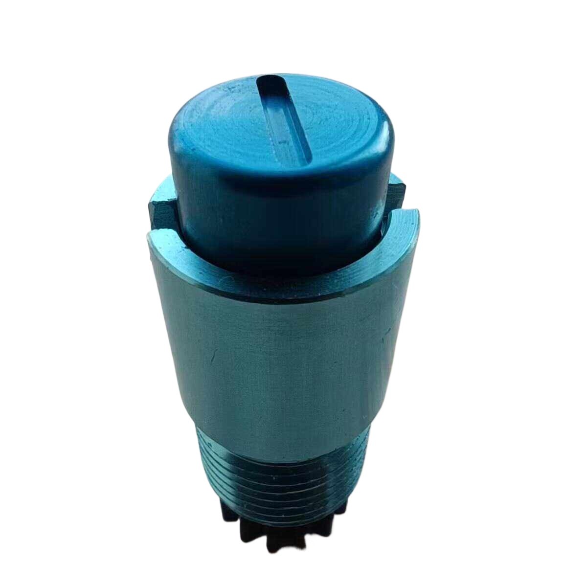 Top view of the prosthetic lock core button and body