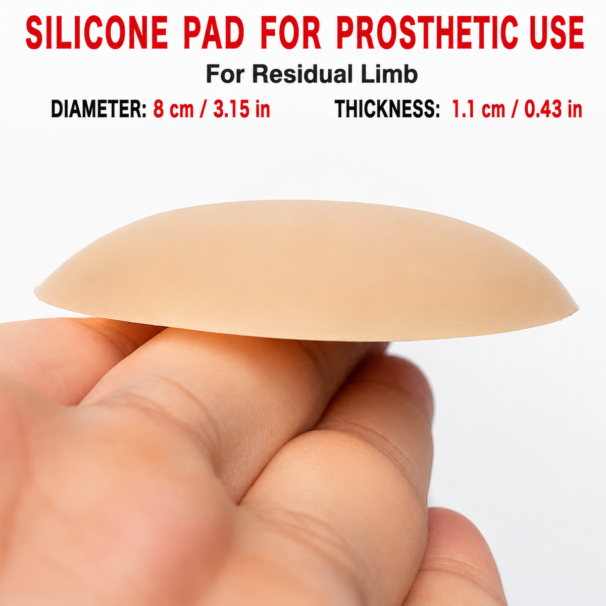 Prosthetic Silicone Cushion Pad for Residual Limb Socket Anti-Friction Insert