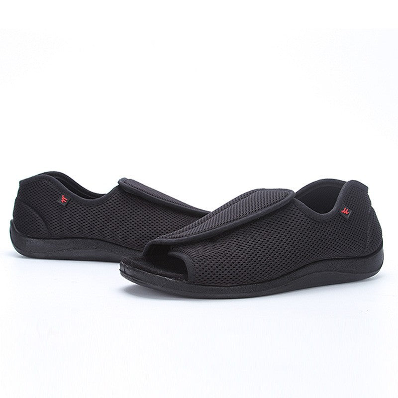 Summer Breathable Wide Fit Shoes Adjustable Strap for Swollen or Deformed Feet