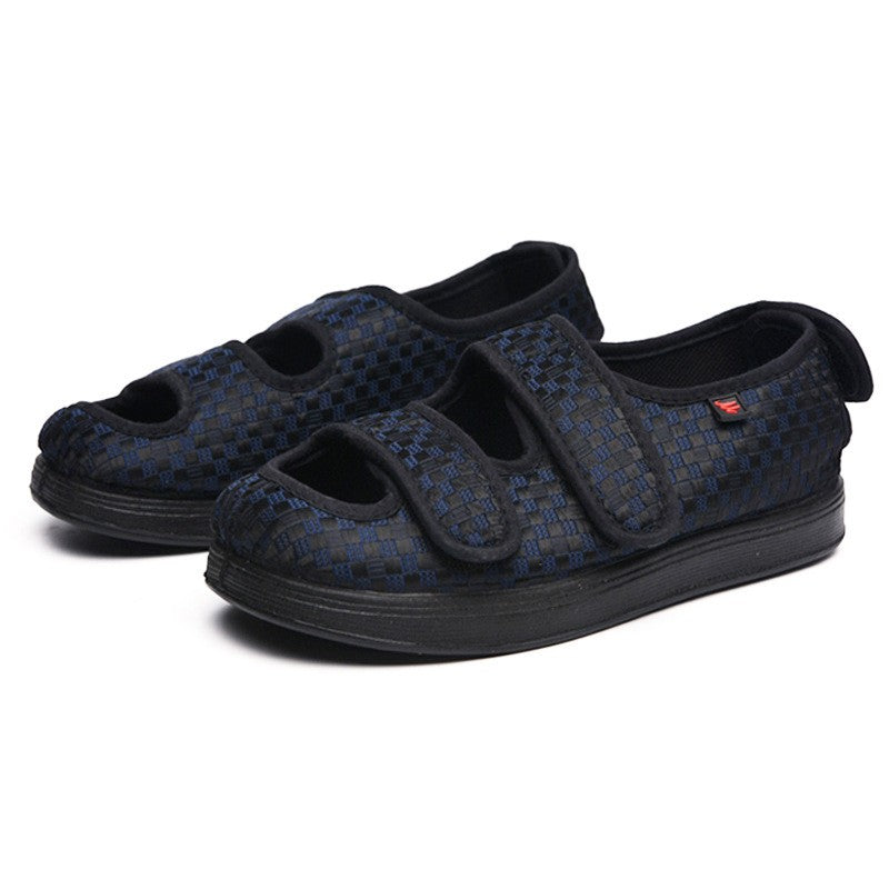 Diabetic-Friendly Wide Fit Summer Low-Top Shoes Adjustable Soft Flats