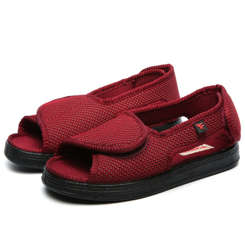 Diabetic-Friendly Wide Fit Adjustable Casual Fabric Shoes for Swollen Feet