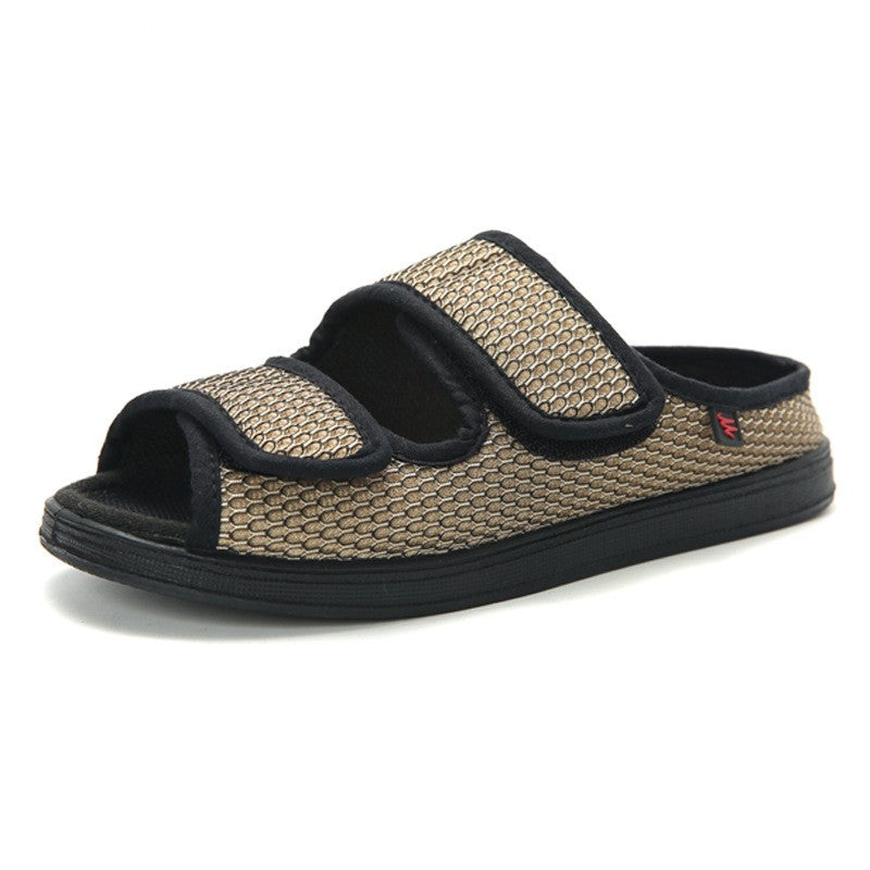 Spring Summer Wide Fit Adjustable Slippers for Swollen or Wide Feet