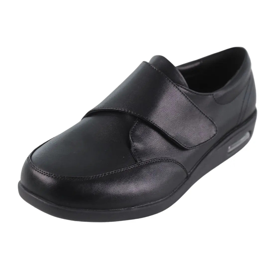 Men’s Extra Wide PU Slip-On Shoes, Adjustable Walking Shoes for Swollen Feet