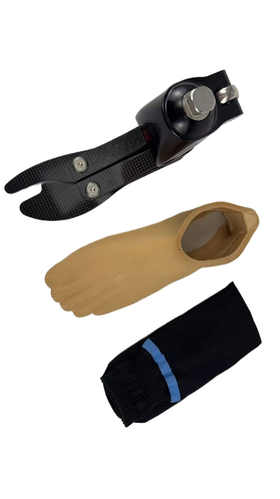 Carbon Fiber Prosthetic Foot Flexible Energy Return 22–27 cm max 100 kg