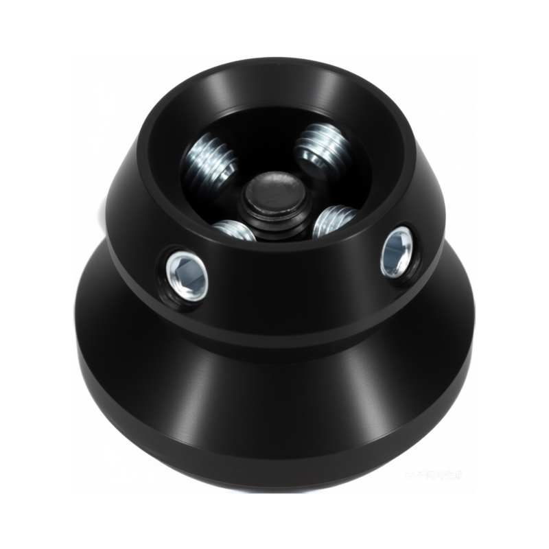 Black prosthetic socket plate adapter
