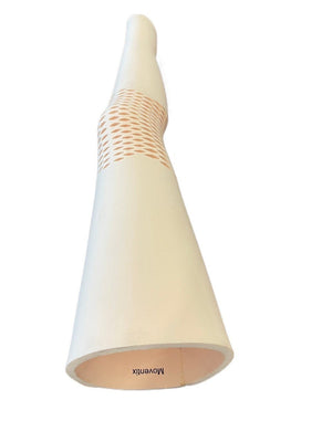 Full-length perforated EVA cosmetic leg cover on a white background