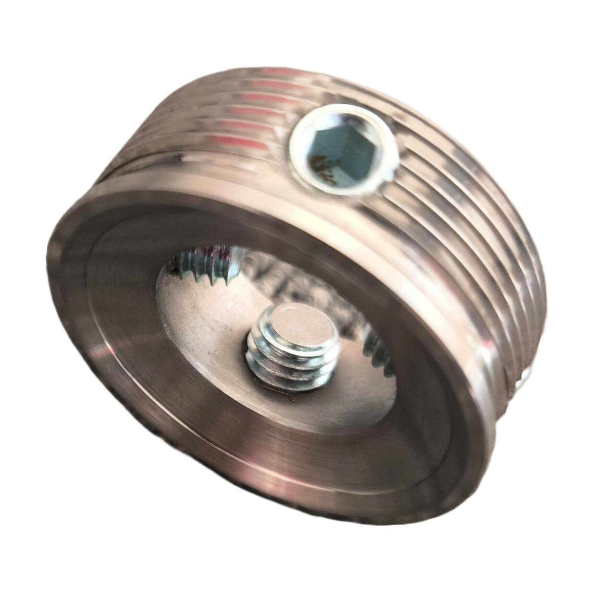 Female-thread prosthetic socket adapter shown at an angle