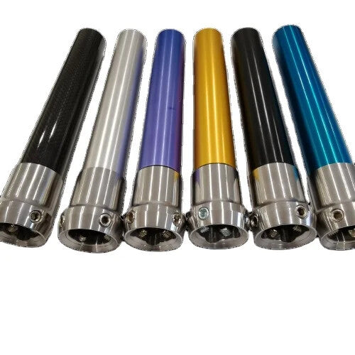Prosthetic pylon tubes shown in multiple colours