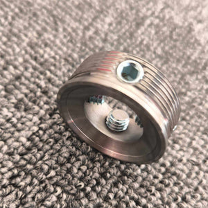 Three-quarter view of the female-thread socket adapter