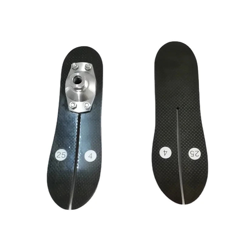 Flat Carbon Fiber Elastic Prosthetic Foot Kit Foot Shell Sock 22-28 cm max 100 kg