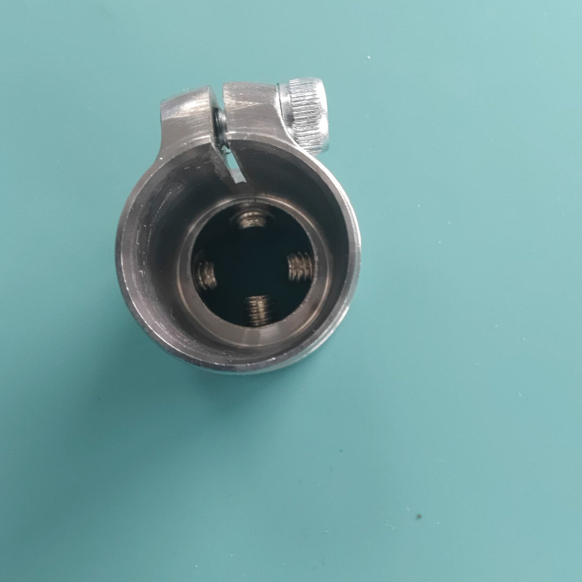 Child Prosthetic Angled Tube Connector Locking Stainless Steel 79 g