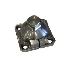 Rotatable male four-plate prosthetic connector
