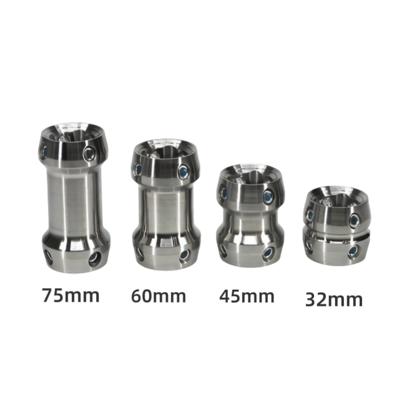 Prosthetic Two-Way Connector 32 45 60 75 mm Ti SS Al Alloy Joint