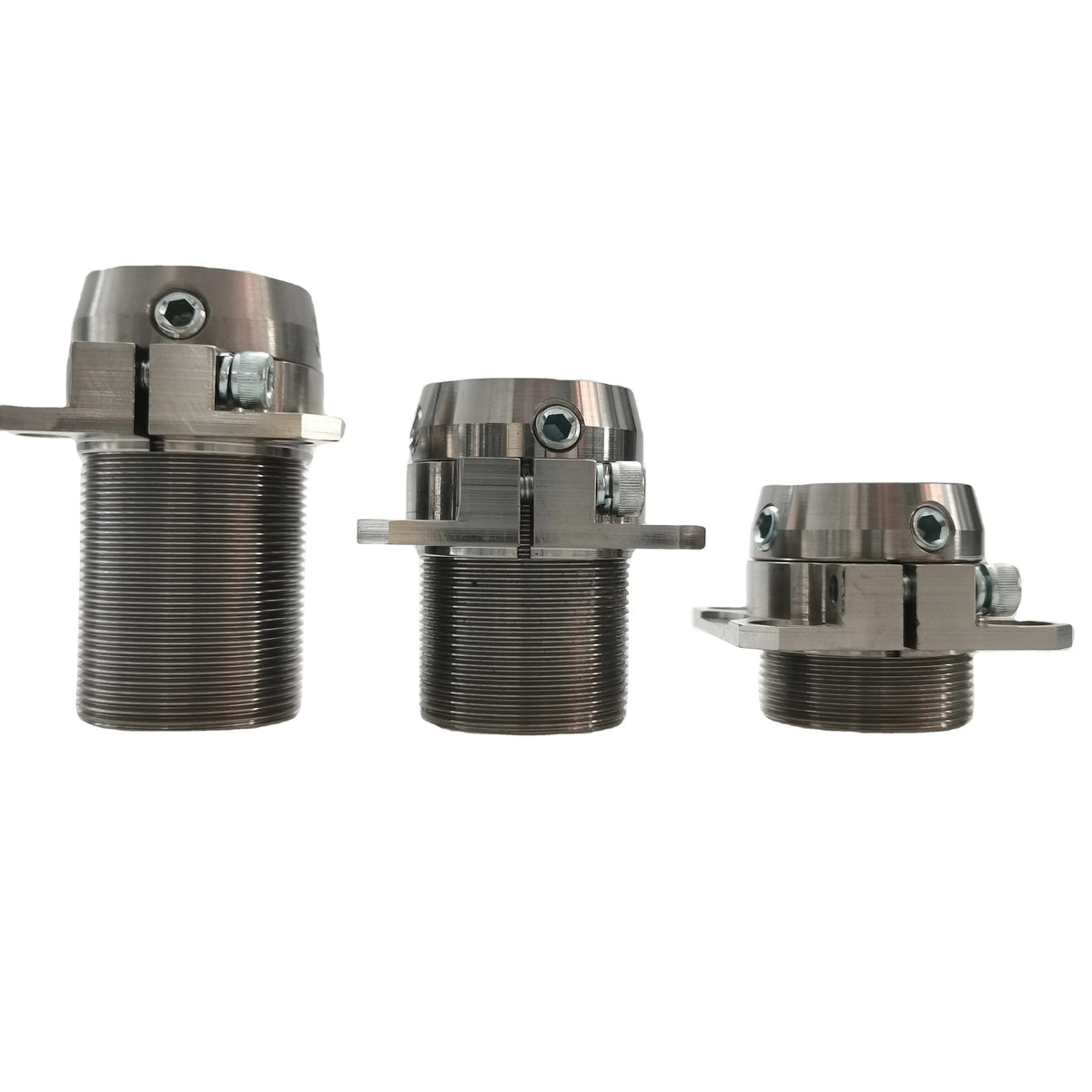 Three rotatable square prosthetic connector plates