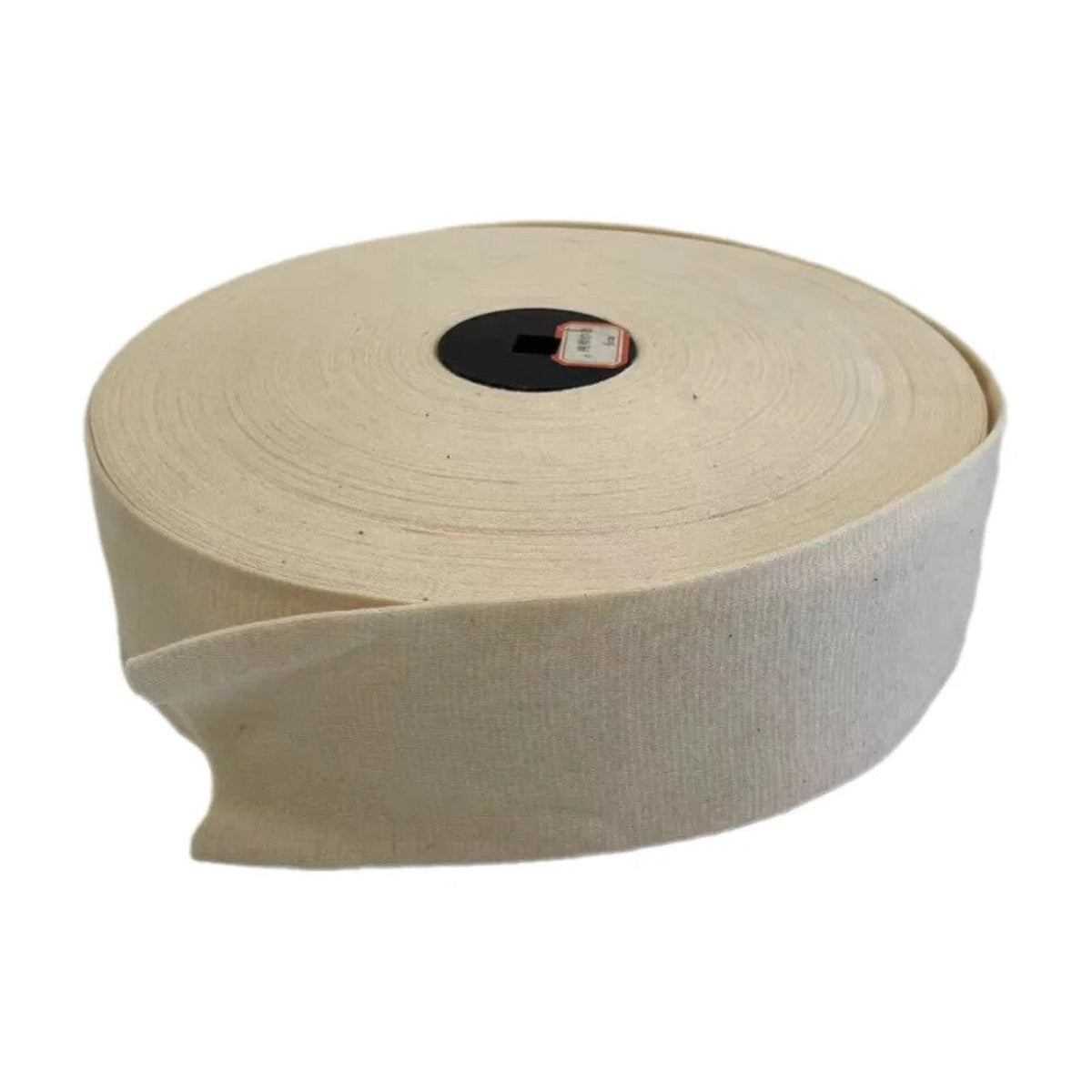 Roll of cotton stockinette with the fabric partly unrolled
