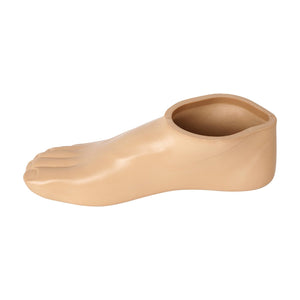 Opposite side profile of the stepped prosthetic foot shell