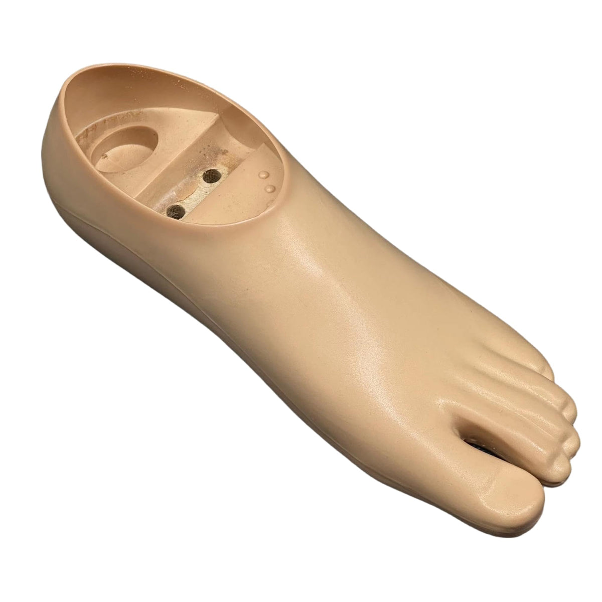 Axis Prosthetic Foot with Double Hole (Split Toe) – Beige, Sizes 20–30 cm