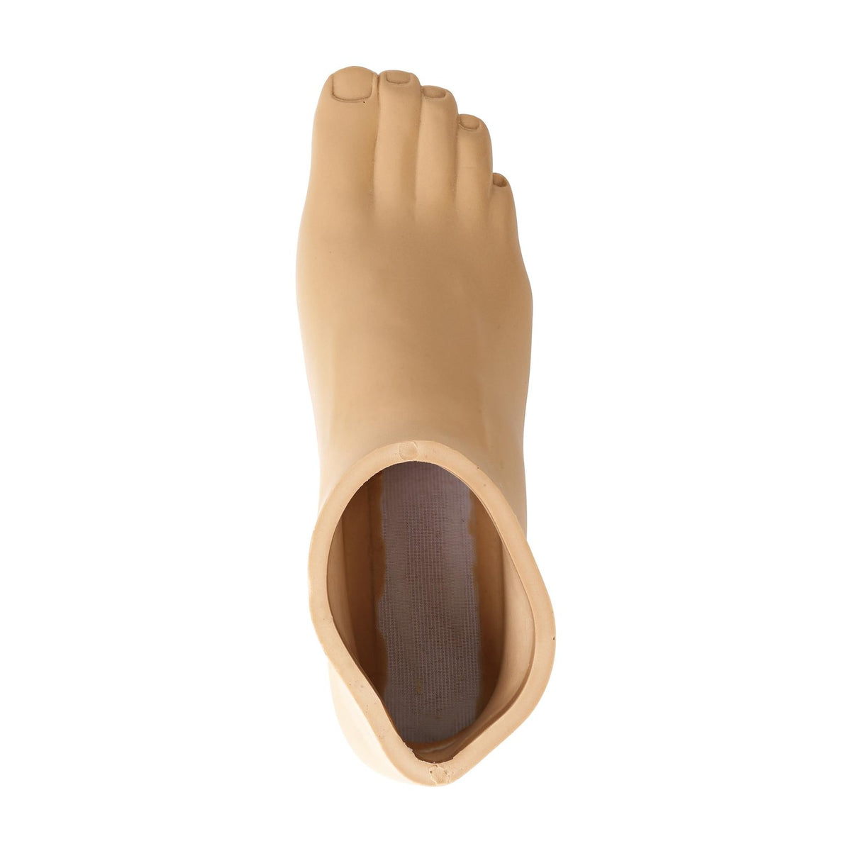 Two prosthetic foot shells shown from above for opposite sides